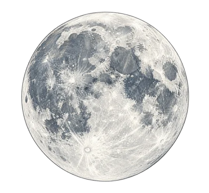 Illustration zum Thema Warum der Mond uns überwiegend dieselbe Seite zeigt