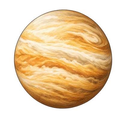 Illustration zum Thema Venus: Warum eine Drehung länger dauert als ein Jahr